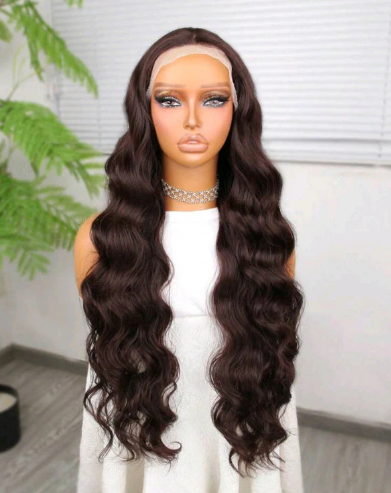 Loose Curl Lace Front Wig - Human Hair Blend