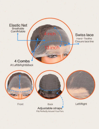 Loose Curl Lace Front Wig - Human Hair Blend